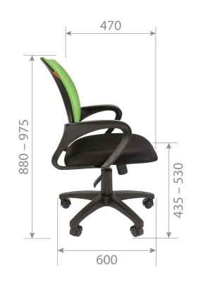 Кресло Chairman 696 (сетка синяя/ткань TW)